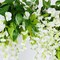 Greentek; 5 Pack Artificial Wisteria Garland, 33 Ft Silk Hanging Wisteria Vines, Fake Wisteria Flowers for Wedding Arch, Party, Wall, Ceiling, Garden & Home Decorations; Category:Spring Floral Garlands; Image:5